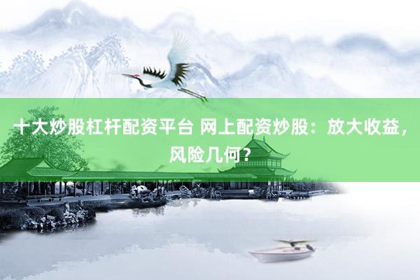 十大炒股杠杆配资平台 网上配资炒股：放大收益，风险几何？