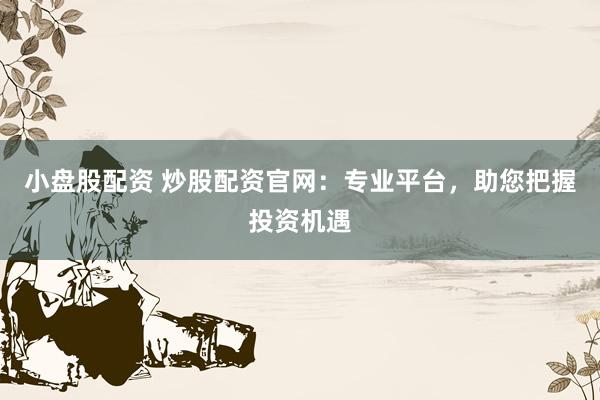 小盘股配资 炒股配资官网：专业平台，助您把握投资机遇