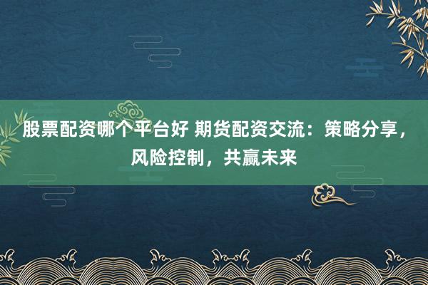 股票配资哪个平台好 期货配资交流：策略分享，风险控制，共赢未来