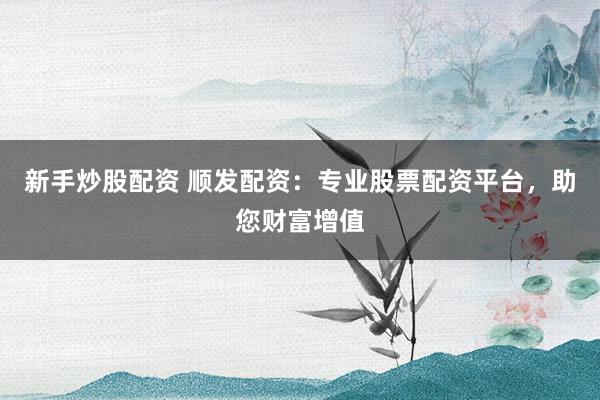 新手炒股配资 顺发配资：专业股票配资平台，助您财富增值