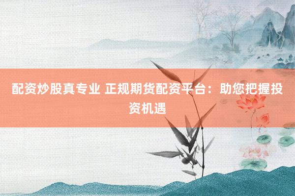 配资炒股真专业 正规期货配资平台：助您把握投资机遇